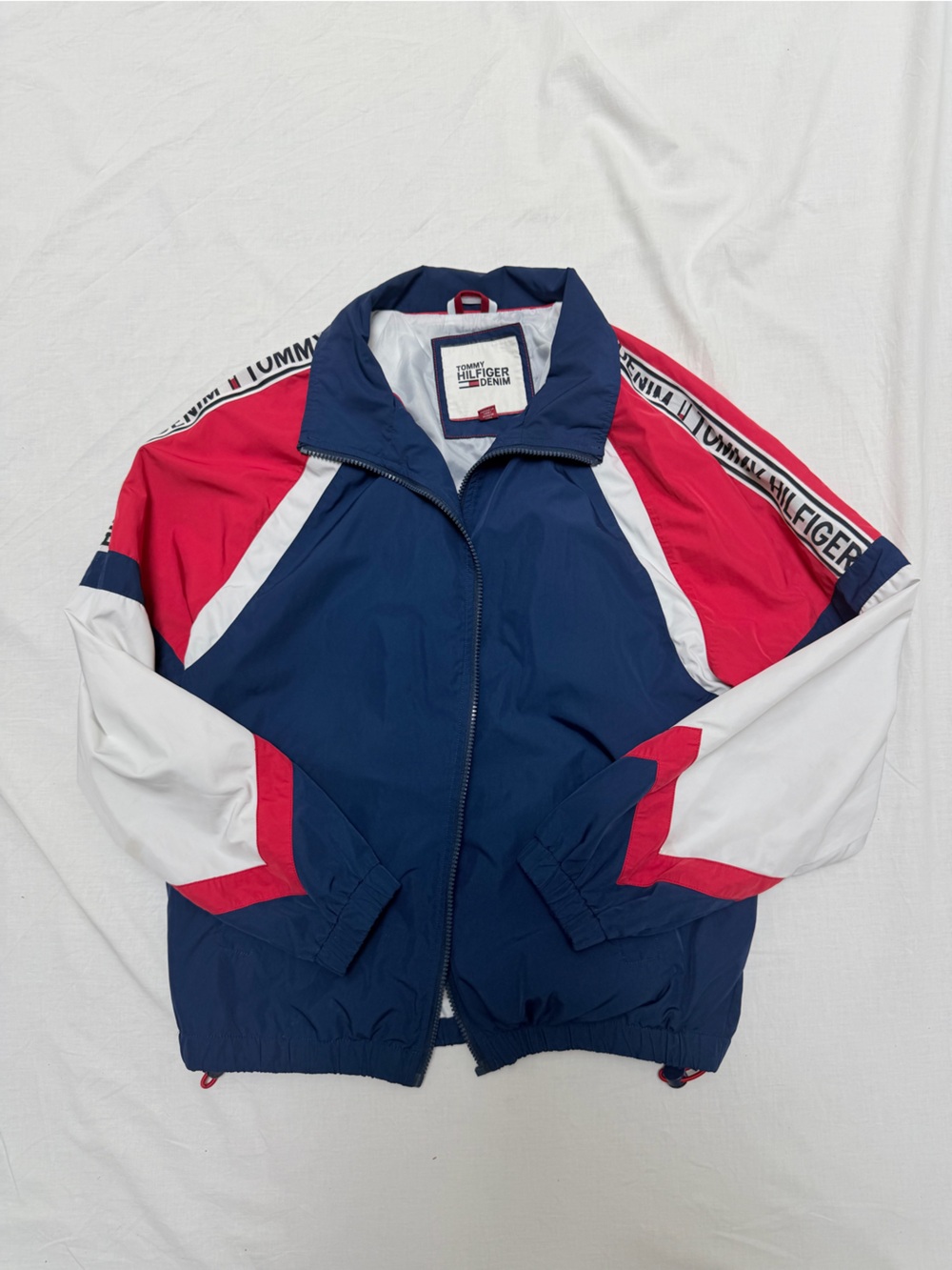 Tommy Hilfiger Kids Navy, Red & White Colorblock Windbreaker Jacket